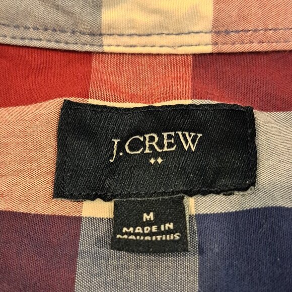 J. Crew Men's Medium Regular Fit 100% Cotton Button Down Shirt Style #C3724 - Picture 3 of 13